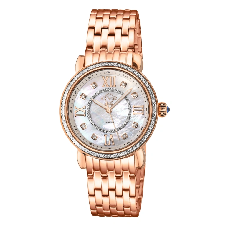 Gevril,Marsala 37mm,37mm,Stainless Steel,White,Quartz,Sapphire,Crystal Glass,Round,9863B