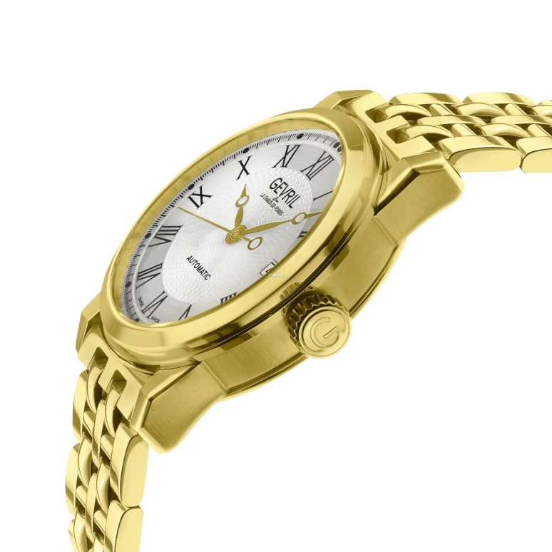Gevril,Madison 39mm,39mm,Stainless Steel,Silver,Automatic,Day,38hours,2575