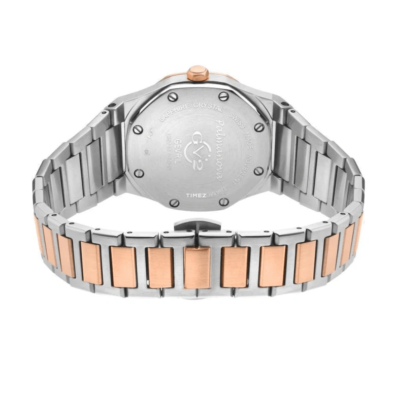 Gevril,Palmanova 33mm,33mm,Stainless Steel,White,Quartz,Day,Sapphire,12701