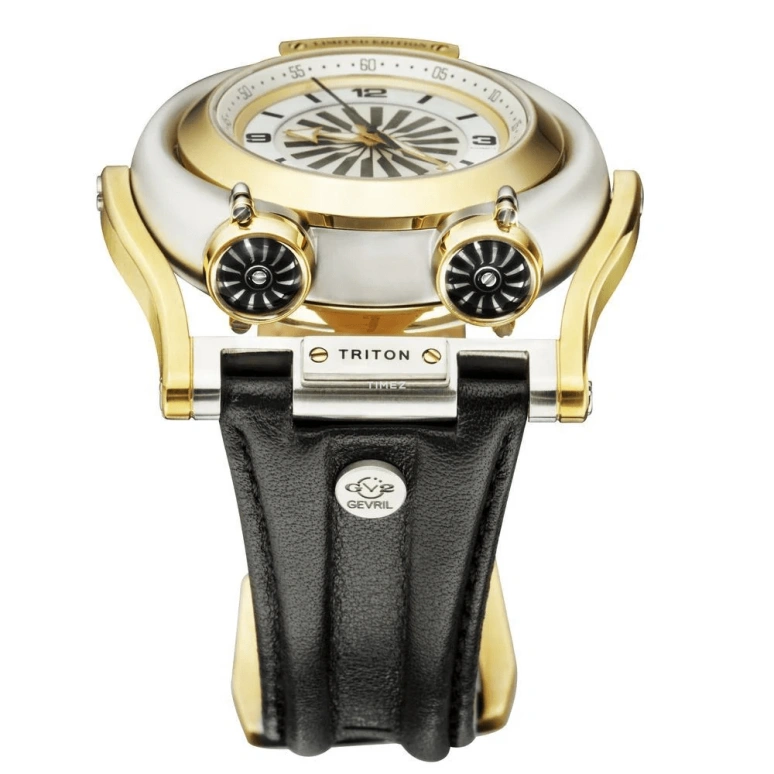 Gevril,Triton 49mm,49mm,Stainless Steel,White,Automatic,Sapphire,Crystal Glass,Round,3403