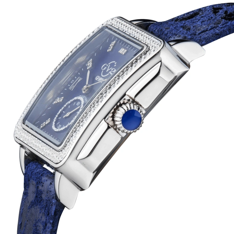 Gevril,Bari 37mm,37mm,Stainless Steel,Blue,Quartz,Sapphire,Crystal Glass,Rectangular,9259
