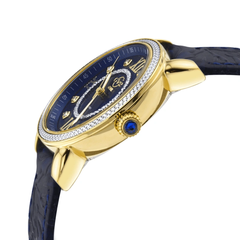 Gevril,Marsala 37mm,37mm,Stainless Steel,Blue,Quartz,Sapphire,Crystal Glass,Round,9862