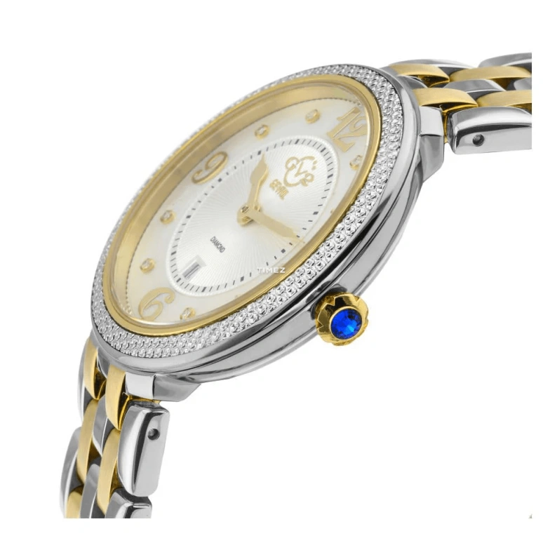 Gevril,Verona 37mm,37mm,Stainless Steel,White,Quartz,Day,Sapphire,12903B