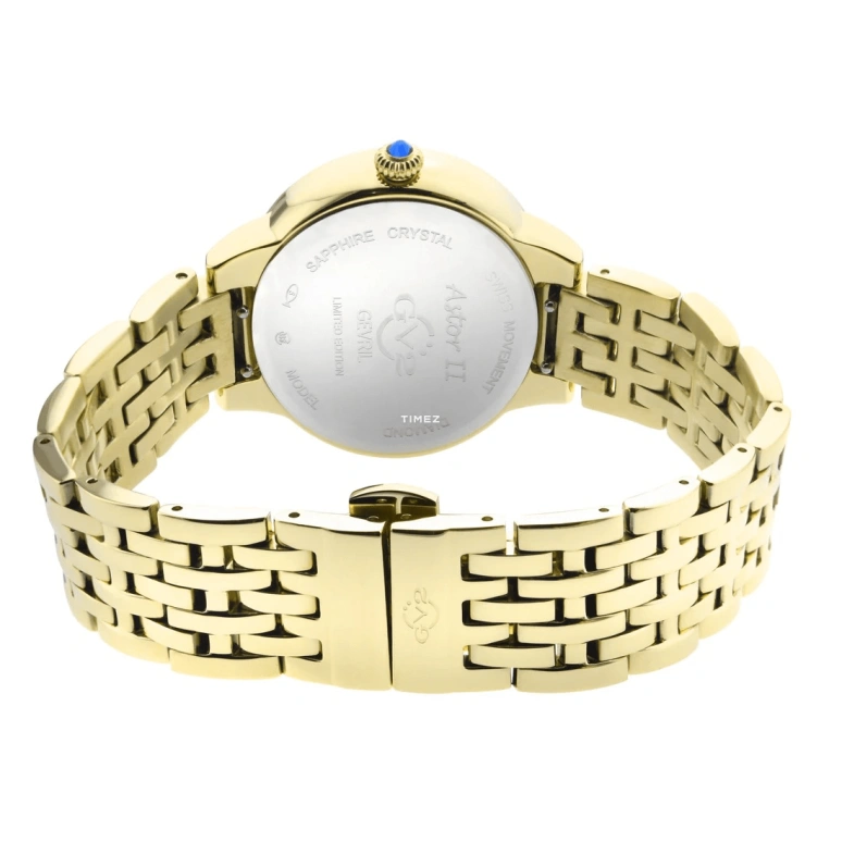 Gevril,Astor 38mm,38mm,Stainless Steel,Blue,Quartz,Sapphire,Crystal Glass,Round,9146