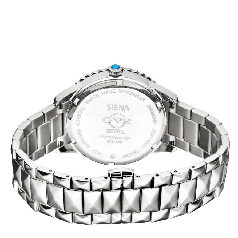 Gevril,Siena 38mm,38mm,Stainless Steel,Purple Blue,Quartz,Sapphire,Round,11722