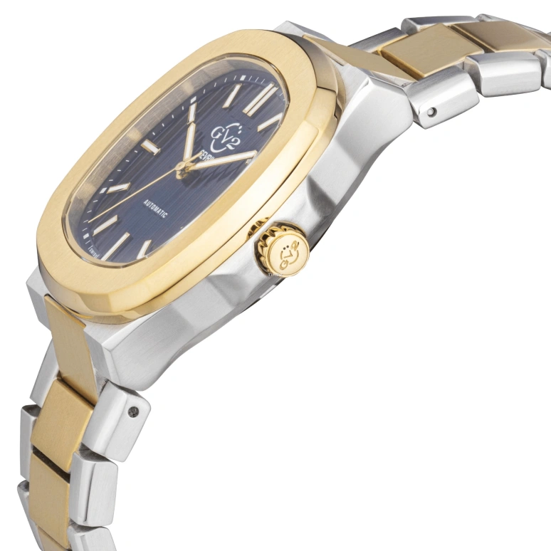 Gevril,Potente 40mm,40mm,Stainless Steel,Blue,Automatic,Day,Sapphire,Crystal Glass,18106