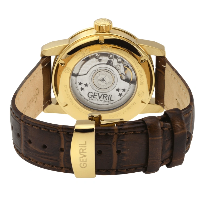 Gevril,Madison 39mm,39mm,Stainless Steel,Silver,Automatic,Day,Sapphire,25005L
