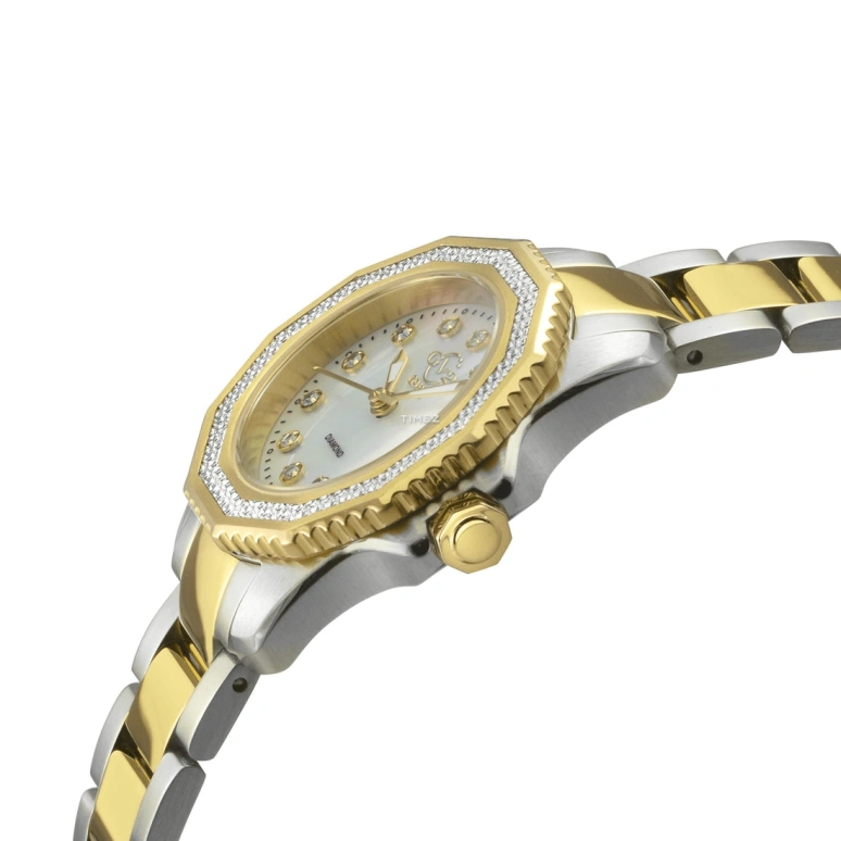 Gevril,Cortina 30mm,30mm,Stainless Steel,White,Quartz,Sapphire,Crystal Glass,Twelve edge,13502B