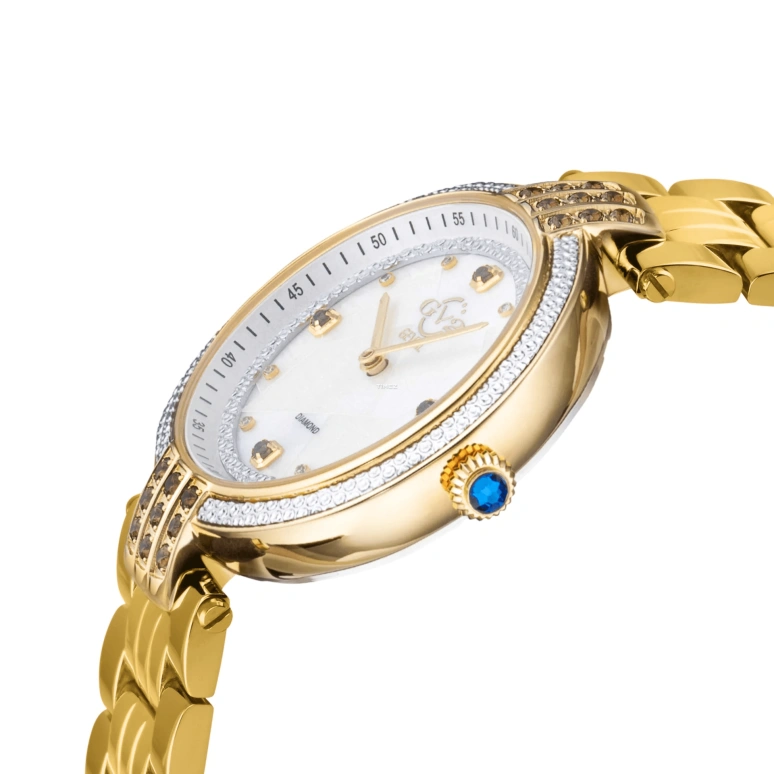 Gevril,Matera 36mm,36mm,Stainless Steel,White,Quartz,Sapphire,Round,12808B