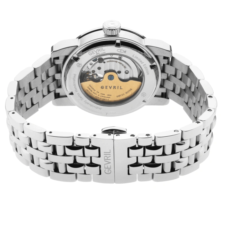 Gevril,Madison 39mm,39mm,Stainless Steel,Black,Automatic,Sapphire,Round,2580