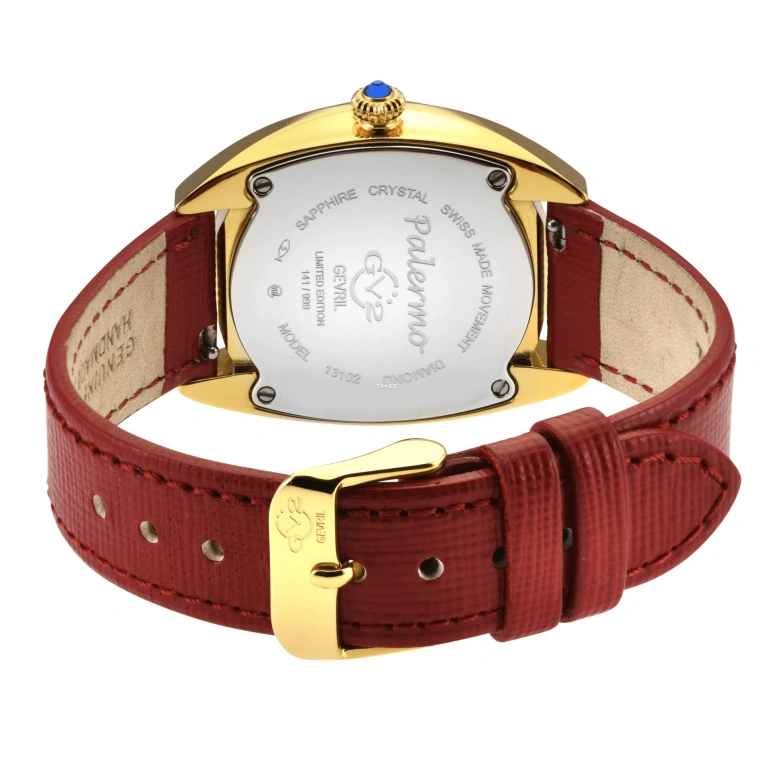 Gevril,Palermo 36mm,36mm,Stainless Steel,White,Quartz,Sapphire,Round,13102