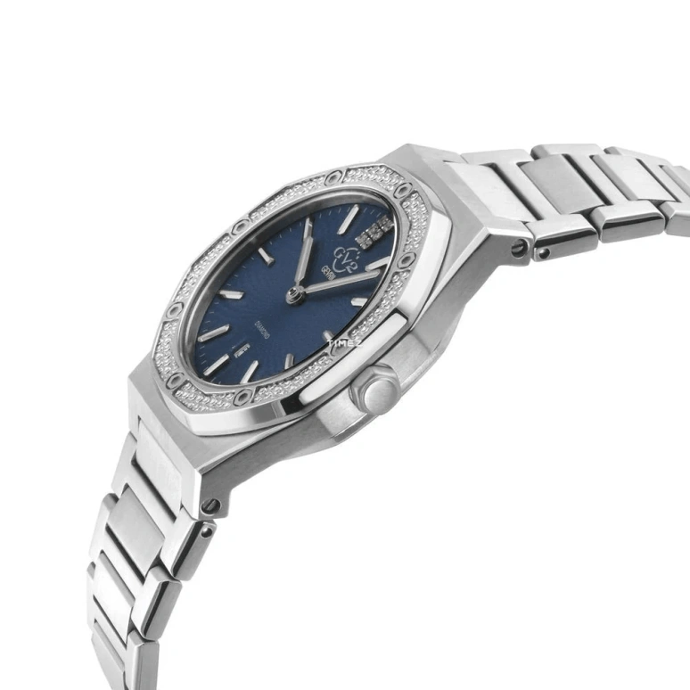 Gevril,Palmanova 33mm,33mm,Stainless Steel,Blue,Quartz,Day,Sapphire,12703