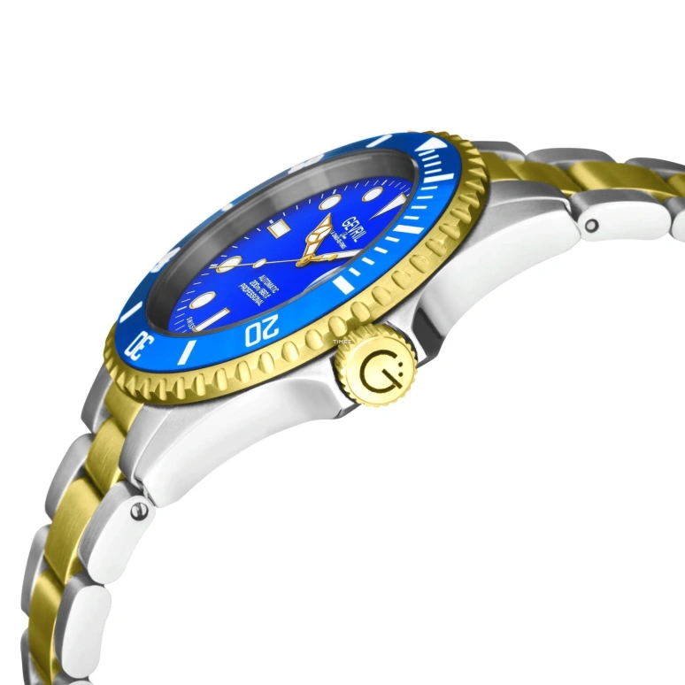 Gevril,Wall Street 43mm,43mm,Stainless Steel,Blue,Automatic,Day,38hours,4856A