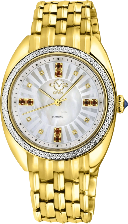 Gevril,Palermo 36mm,36mm,Stainless Steel,White,Quartz,Sapphire,Round,13102B