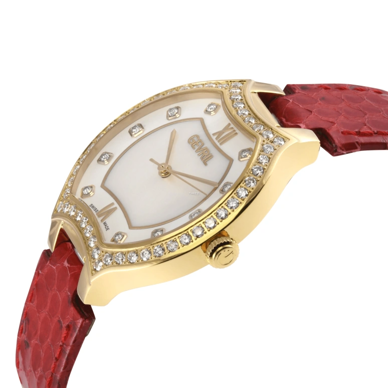 Gevril,Lugano 38mm,38mm,Stainless Steel,White,Quartz,Sapphire,Tonneau,11221