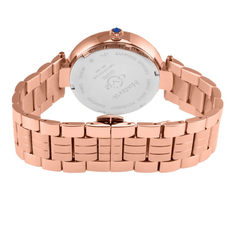 Gevril,Matera 36mm,36mm,Stainless Steel,White,Quartz,Sapphire,Round,12804B
