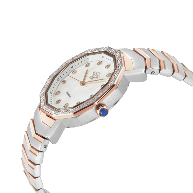 Gevril,Spello 36mm,36mm,Stainless Steel,Silver White,White,Quartz,Sapphire,Crystal Glass,Twelve edge,14519B