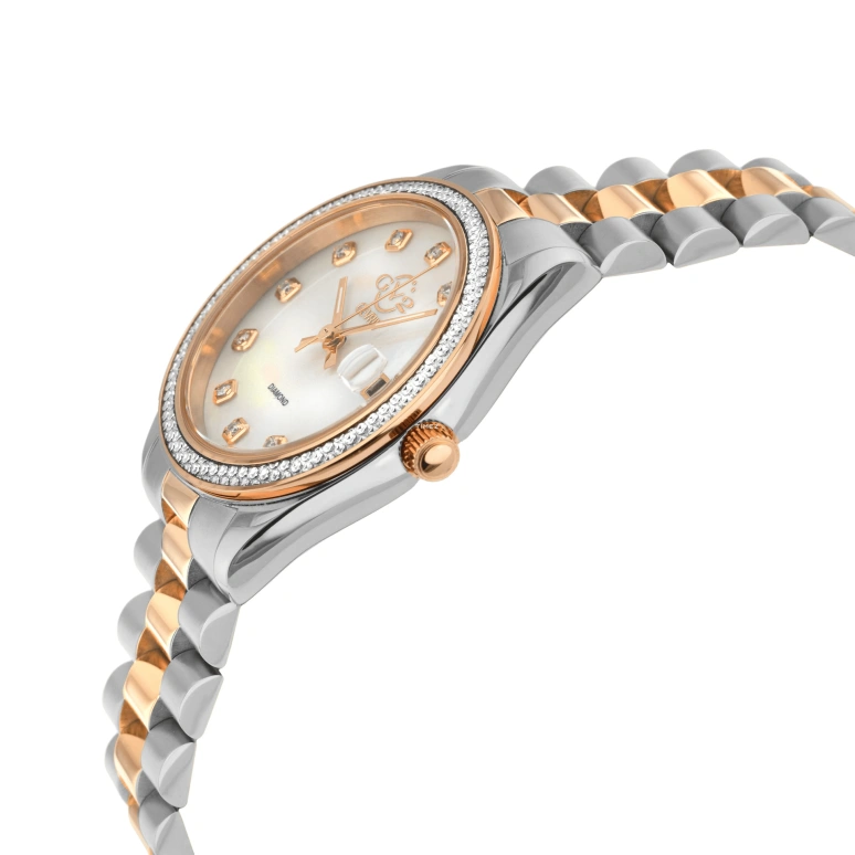 Gevril,Turin 36mm,36mm,Stainless Steel,White,Quartz,Day,Sapphire,12423B
