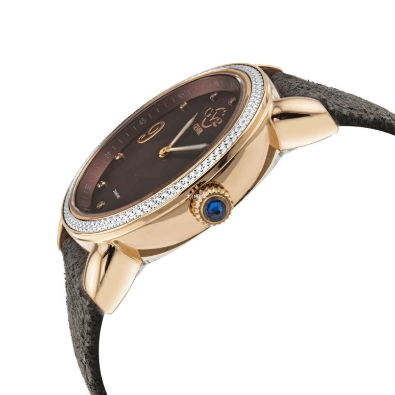 Gevril,Ravenna 37mm,37mm,Stainless Steel,Brown,Quartz,Sapphire,Round,12604F