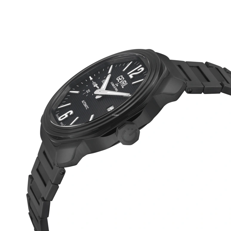 Gevril,Roosevelt 42mm,42mm,Stainless Steel,Black,Automatic,Day,36hours,46524B