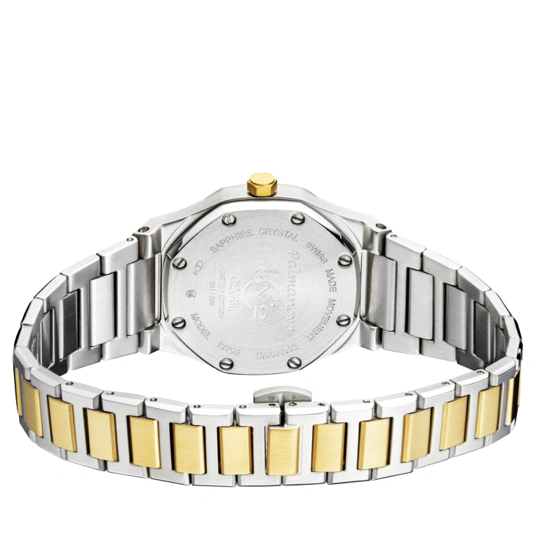 Gevril,Palmanova 33mm,33mm,Stainless Steel,Blue,Quartz,Day,Sapphire,12705