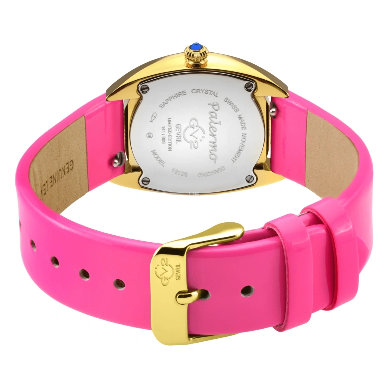 Gevril,Palermo 36mm,36mm,Stainless Steel,White,Quartz,Sapphire,Round,13102,13102-8