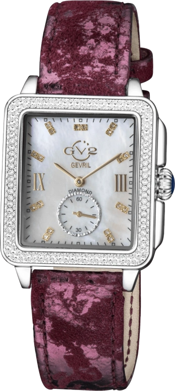 Gevril,Bari 37mm,37mm,Stainless Steel,Silver White,White,Quartz,Sapphire,Crystal Glass,Rectangular,9258