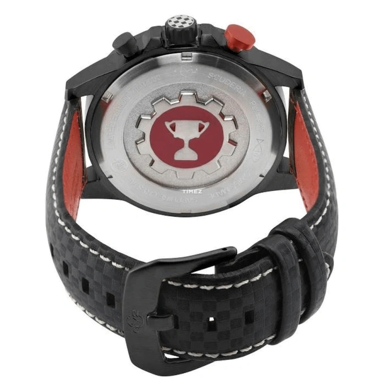 Gevril,Scuderia 45mm,45mm,Stainless Steel,Black,Quartz,Chronograph,Day,Dule Time,Alarm,Sapphire,Crystal Glass,Round,9925