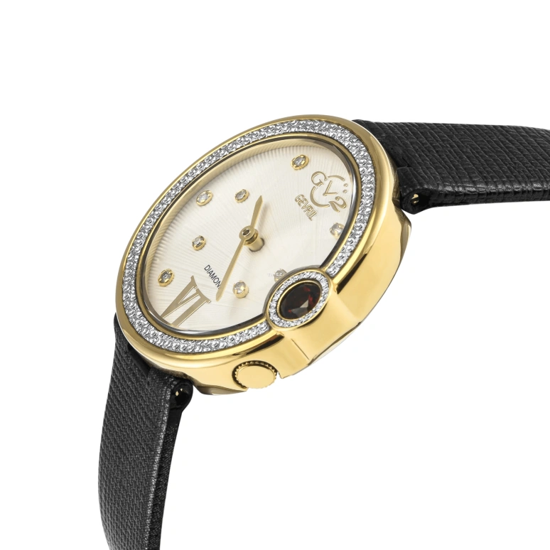 Gevril,Perugia 34mm,34mm,Stainless Steel,Silver,Quartz,Sapphire,Round,14703