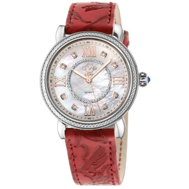 Gevril,Marsala 37mm,37mm,Stainless Steel,White,Quartz,Sapphire,Crystal Glass,Round,9860L,9860L.1