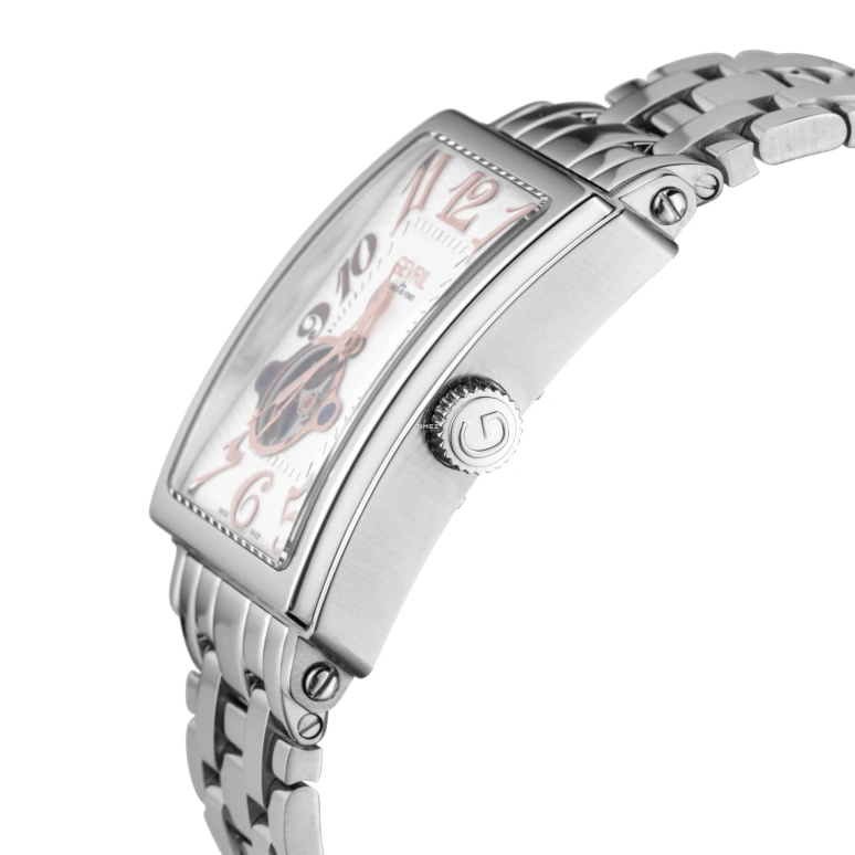 Gevril,Avenue of Americas 44mm,44mm,Stainless Steel,White,Automatic,Sapphire,Rectangular,5070B