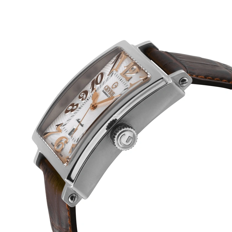 Gevril,Avenue of Americas 44mm,44mm,Stainless Steel,White,Automatic,Day,38hours,15000,15000-7
