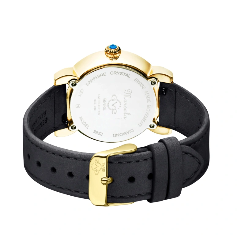 Gevril,Marsala 37mm,37mm,Stainless Steel,White,Quartz,Sapphire,Crystal Glass,Round,9851