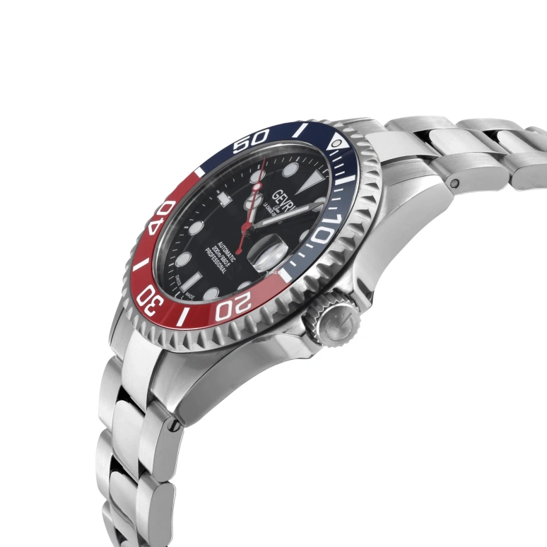 Gevril,Wall Street 39mm,39mm,Stainless Steel,Black,Automatic,Day,38hours,4769B