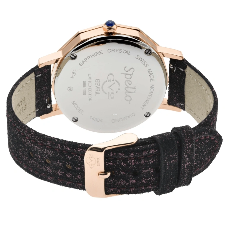 Gevril,Spello 38mm,38mm,Stainless Steel,White,Quartz,Sapphire,Twelve edge,14504