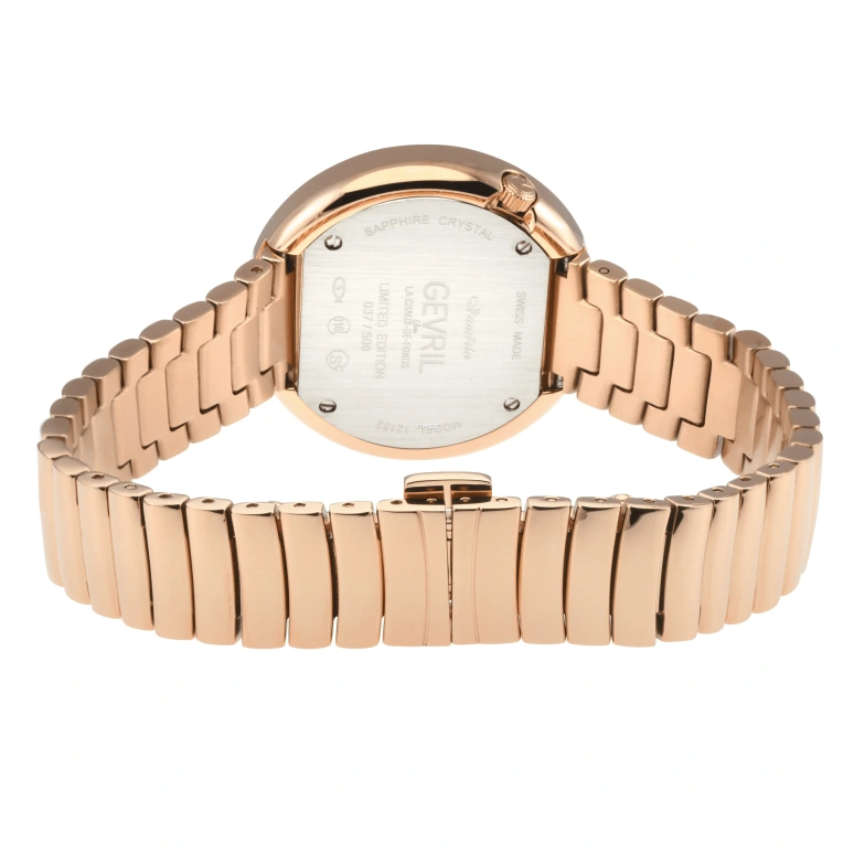 Gevril,Gandria 36mm,36mm,Stainless Steel,White,Quartz,Sapphire,Crystal Glass,Round,12251B