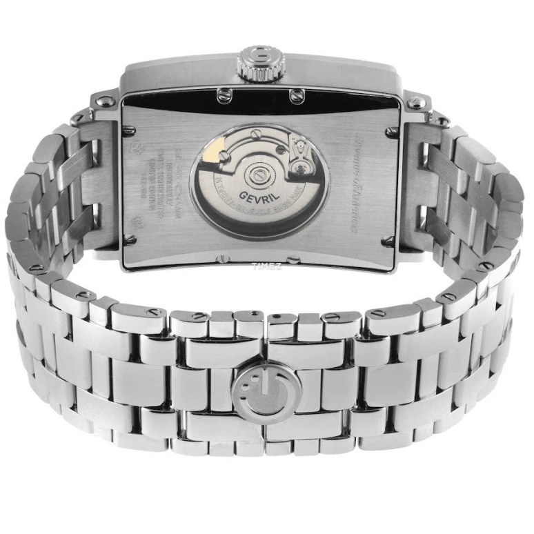 Gevril,Avenue of Americas 44mm,44mm,Stainless Steel,White,Automatic,Day,38hours,15005B