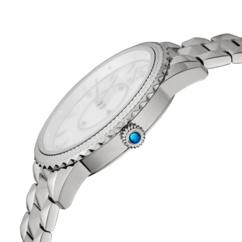 Gevril,Siena 38mm,38mm,Silver,White,Quartz,Sapphire,Round,11700,11700-424