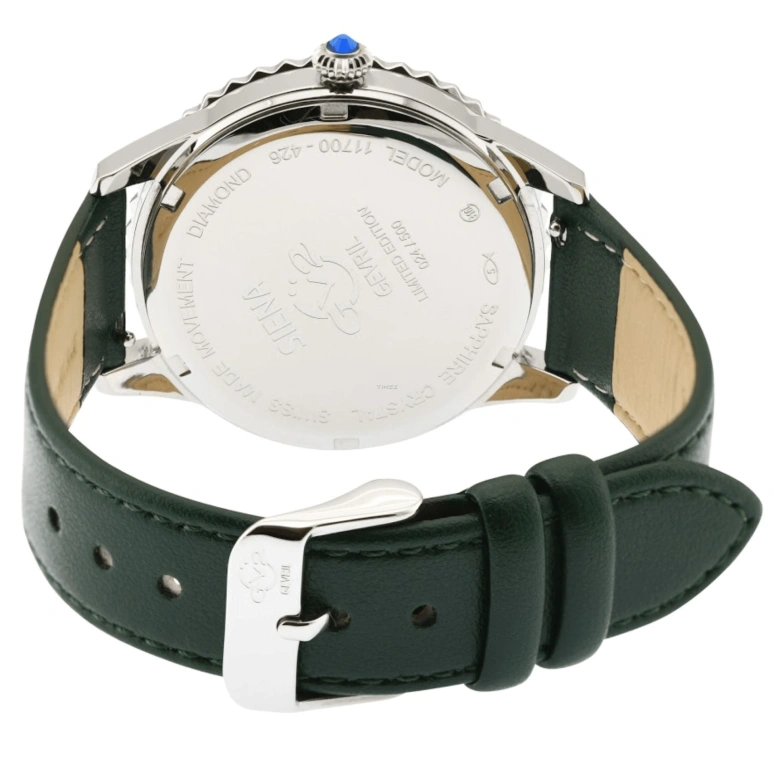 Gevril,Siena 38mm,38mm,Silver,Quartz,Sapphire,Round,11700,11700-426V