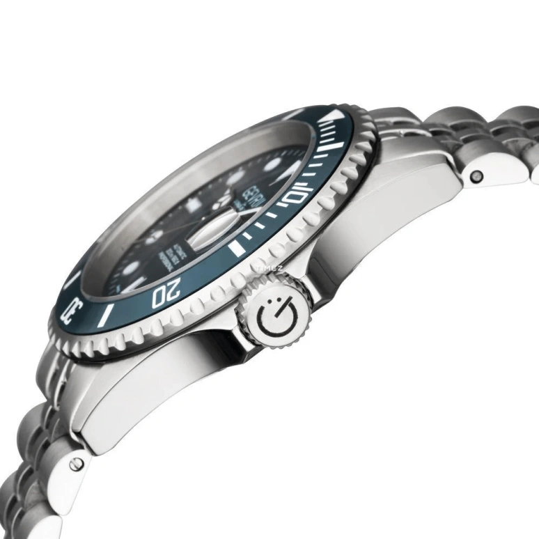Gevril,Wall Street 43mm,43mm,Stainless Steel,Blue,Automatic,Day,38hours,4853B