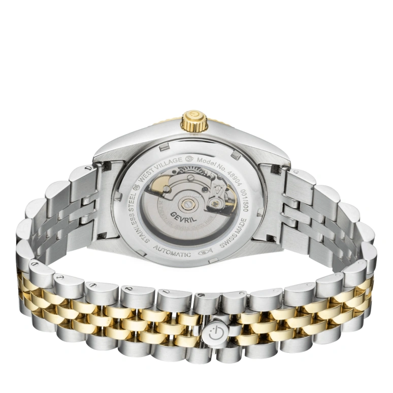 Gevril,West Village 40mm,40mm,Stainless Steel,Blue,Automatic,Day,38hours,48904