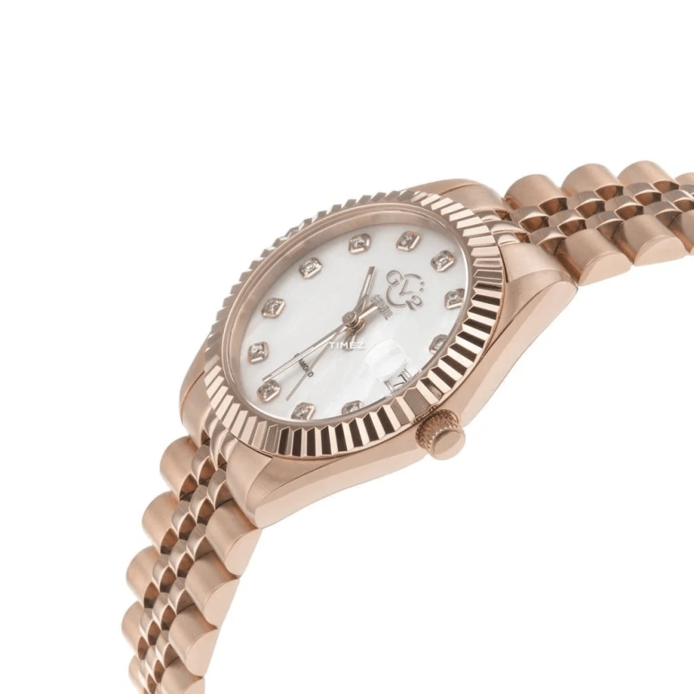 Gevril,Naples 34mm,34mm,Stainless Steel,White,Quartz,Day,Sapphire,12403