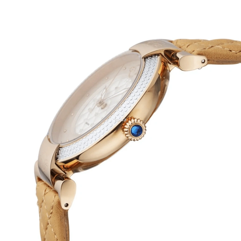 Gevril,Berletta 37mm,37mm,Stainless Steel,White,Quartz,Day,Sapphire,1502,1502-L8
