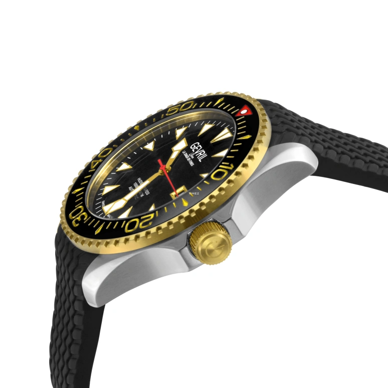 Gevril,Hudson Yards 43mm,43mm,Stainless Steel,Black,Automatic,Day,38hours,48802R
