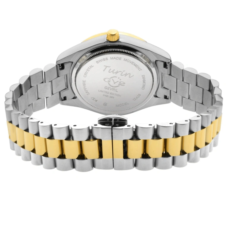 Gevril,Turin 36mm,36mm,Stainless Steel,Green,Quartz,Day,Sapphire,12428B