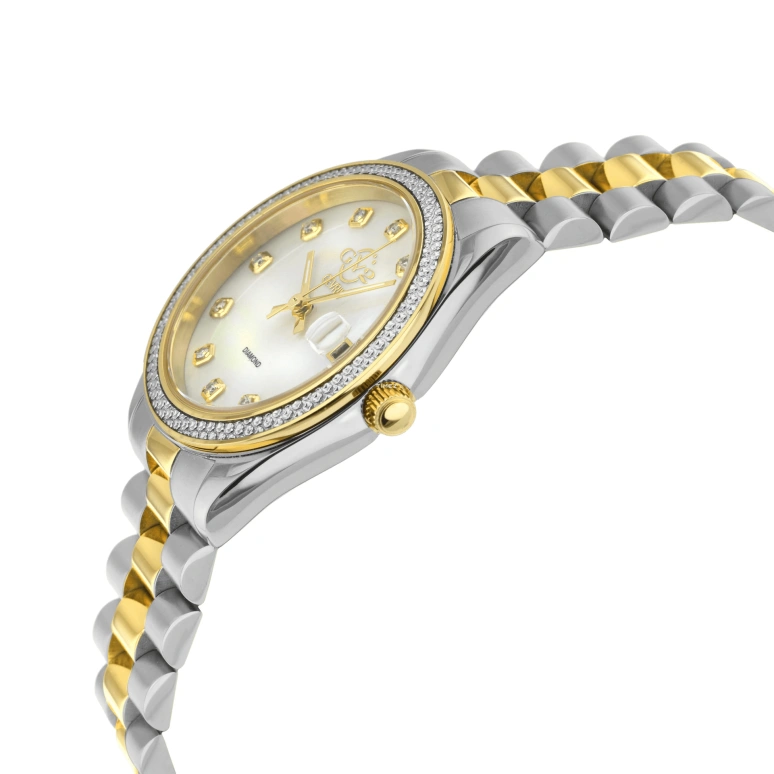 Gevril,Turin 36mm,36mm,Stainless Steel,White,Quartz,Day,Sapphire,12424B