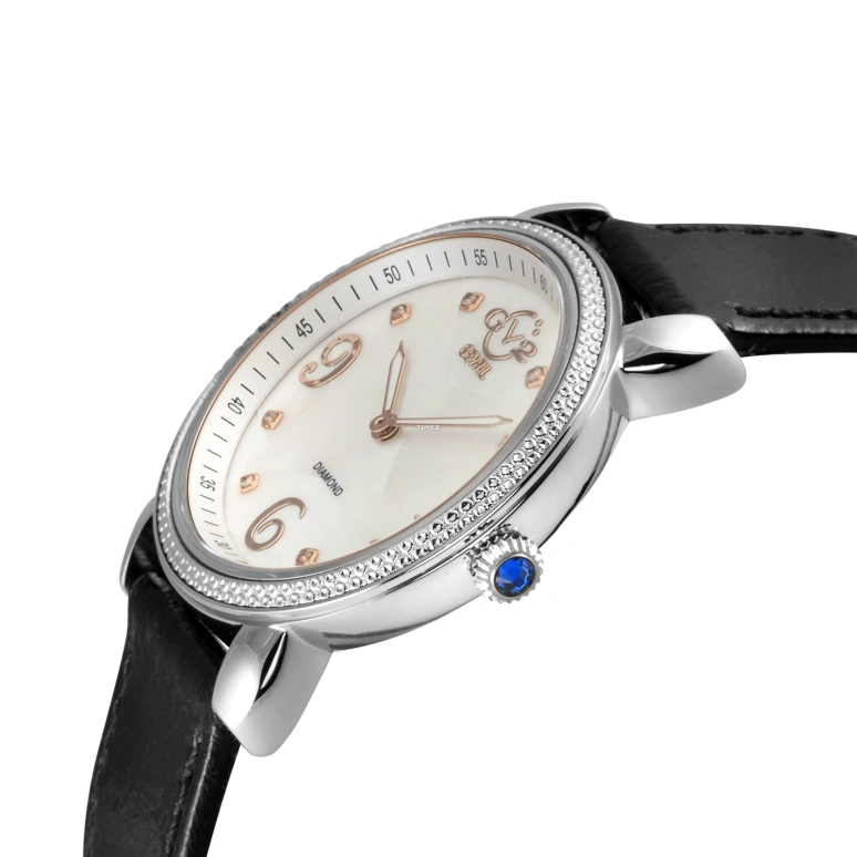 Gevril,Ravenna 37mm,37mm,Stainless Steel,White,Quartz,Sapphire,Round,12610