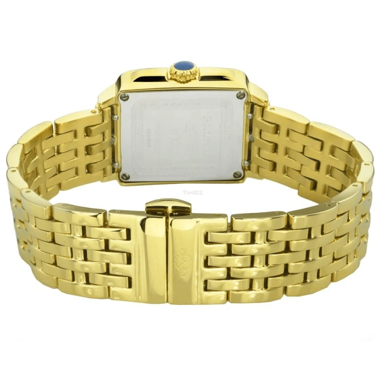 Gevril,Padova 27.50mm,27.50mm,Stainless Steel,Black,Quartz,Sapphire,Rectangular,12313B