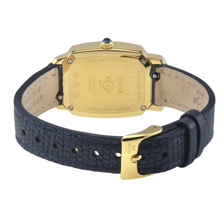 Gevril,Pavia 25mm,25mm,Stainless Steel,White,Quartz,Sapphire,Crystal Glass,Octagon,13406