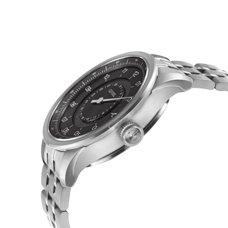 Gevril,Jones Street 45mm,45mm,Stainless Steel,Black,Automatic,Day,38hours,2101